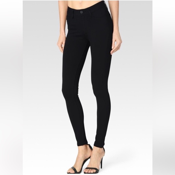 PAIGE Pants - New PAIGE Verdugo Ultra Skinny Ponte Ankle Pant Black Overdye NWT Women’s 29